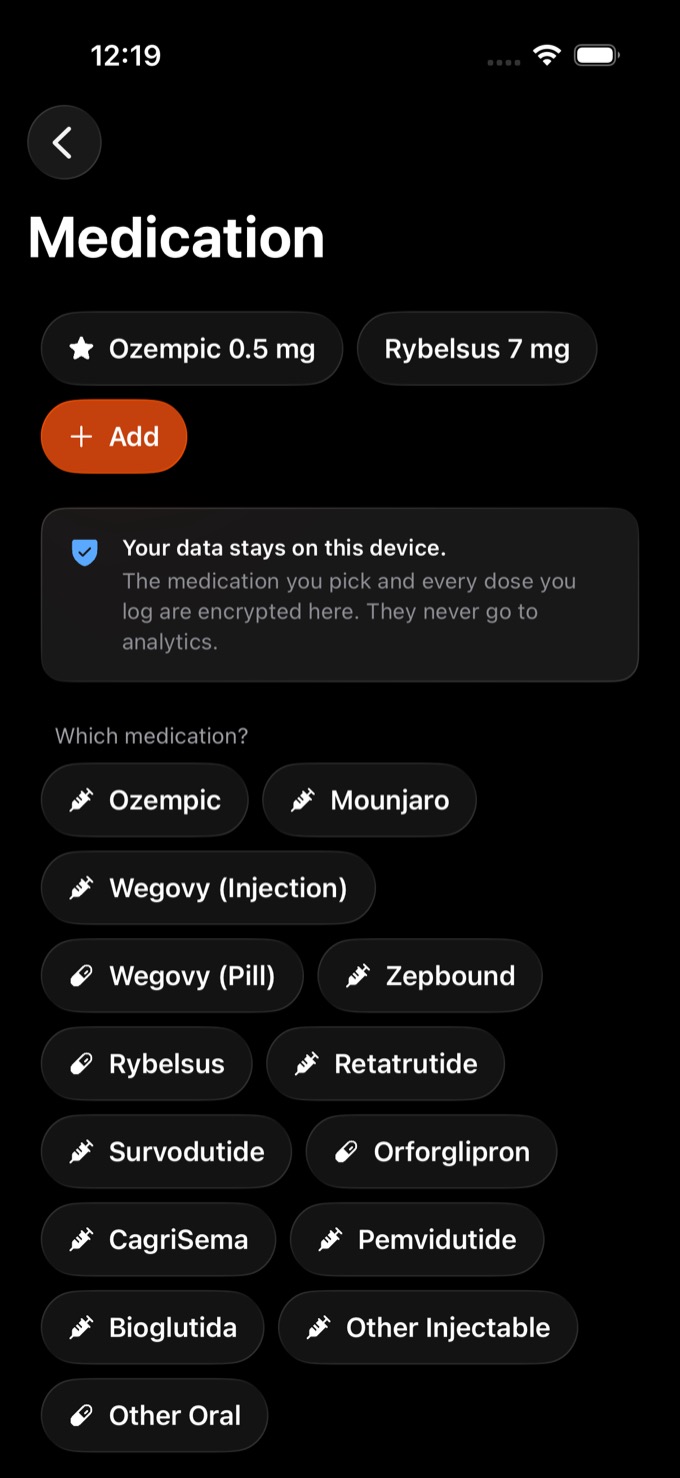 Phaze Injection Tracker - Multiple medications