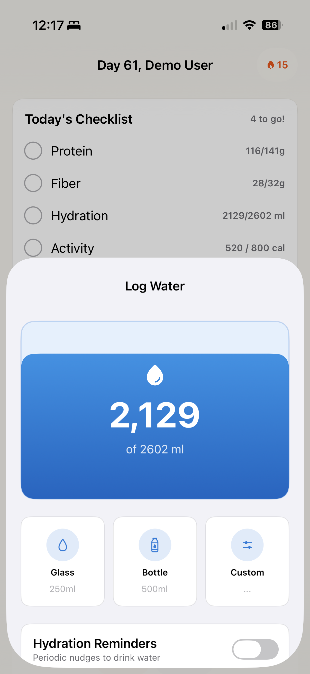 Phaze Habit Tracker - Lifestyle Score